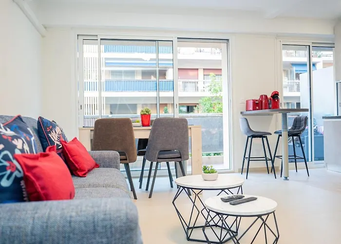 公寓 Sublime 2p - 10 Min Near Beaches - Air Conditioning - Garage 昂蒂布